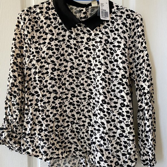 Cream & Black Woven Top - Picture 2 of 3